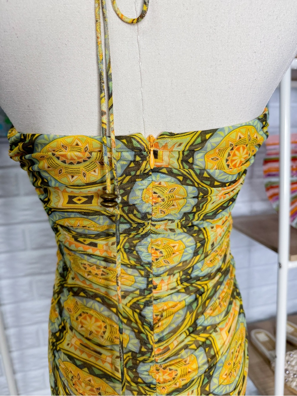 Alexis Ziano Midi Halterneck Dress size small - Picture 8 of 11